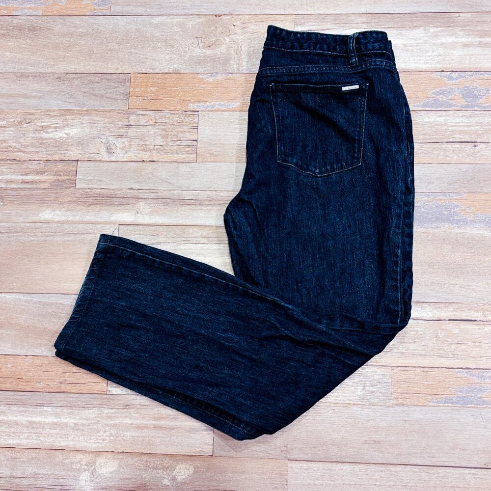 CALVIN‎ KLEIN Dark Blue Straight-Leg Jeans | Classic Everyday Fit | Size 16
